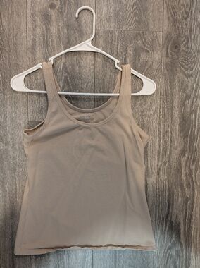 Old Navy Neutral Beige Scoop Tank